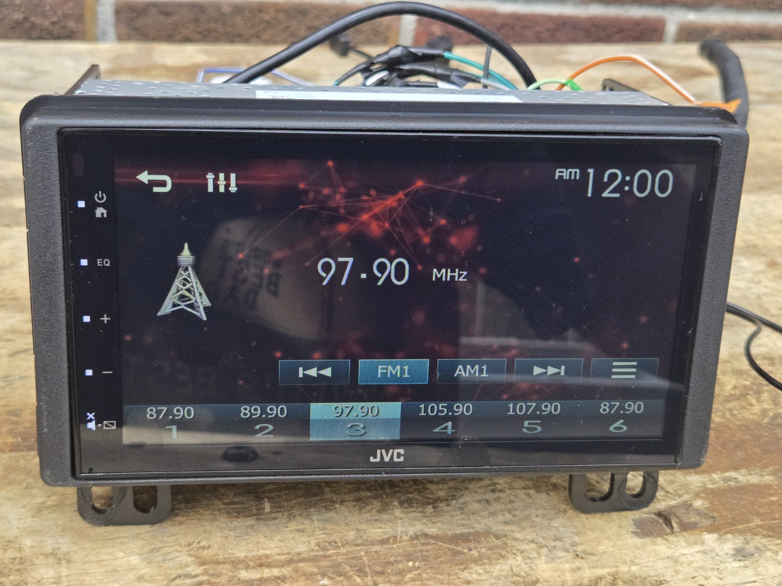 JVC KW-M180BT 6.8″ Short DMR, USB Mirroring, 1Cam, 2V,Fast Startup – Used, Good