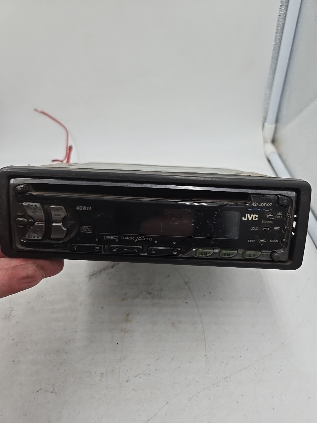 JVC KD-S640 In-Dash Car Stereo CD Player Receiver AM/FM For Parts And Repair
