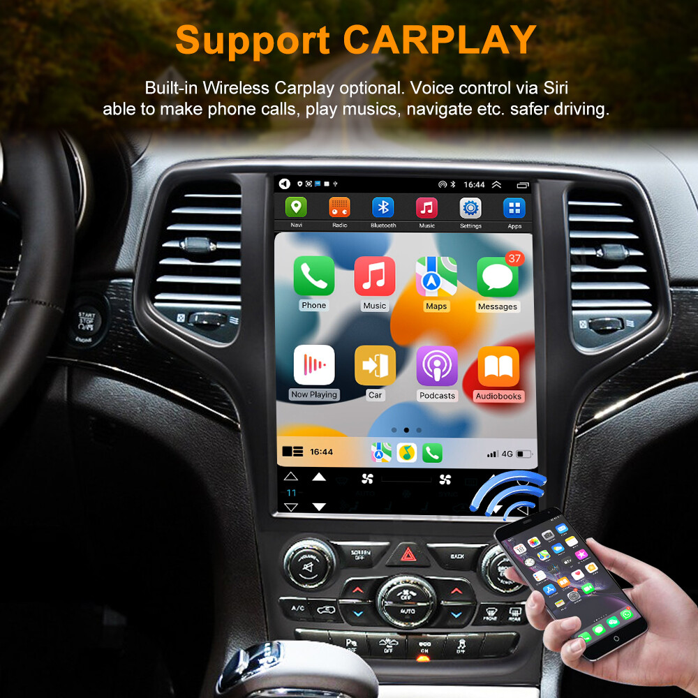 Auto Stereo Receiver Video Player For Jeep Grand Cherokee 2014-2017 Car Radio BT