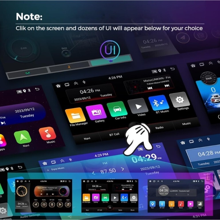 Android 13 Double Din Car Stereo for Toyota Corolla E120 00-06 – 4core-2gb+32gb