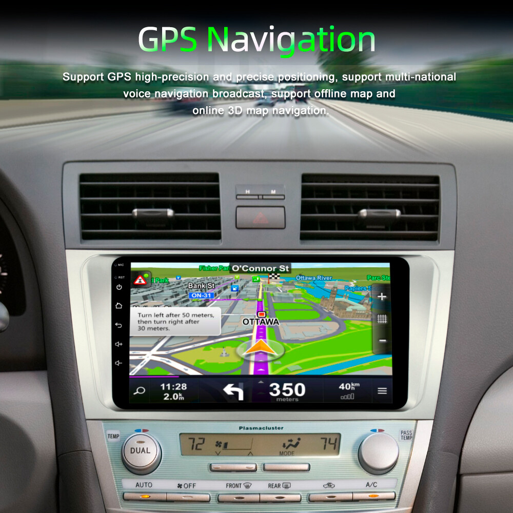 Apple CarPlay For Toyota Camry 2007-2011 Car Stereo Radio Android 12.0 GPS WIFI