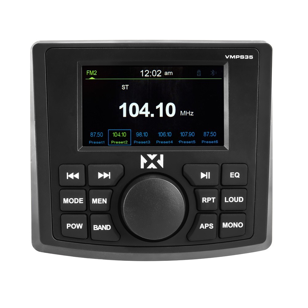 NVX VMPS35 & MVSP8 (x2) Marine Receiver with Bluetooth and Marine Speakers