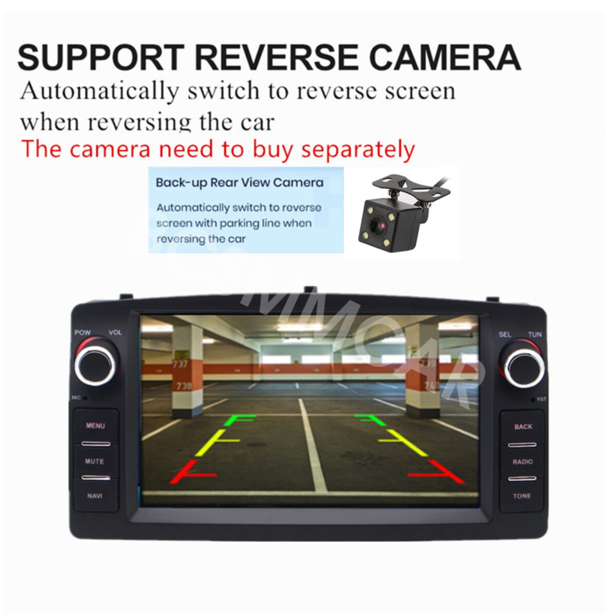 Fit For Toyota Corolla 2003-2008 Double Din Car Stereo Touch Screen Radio Player
