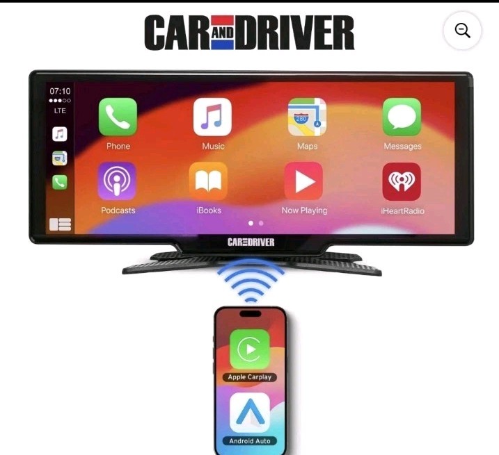 Car and Driver Intellidash Pro X10 Wireless Carplay, New, 10″ Touch Screen