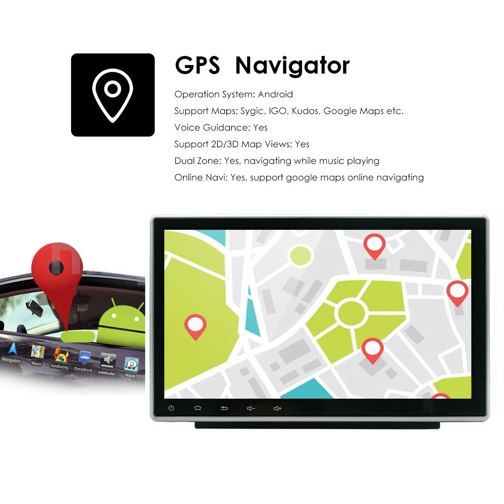 Double 2Din 10.1inch Car Stereo Radio Android 11 GPS Wifi Touch Screen FM Player