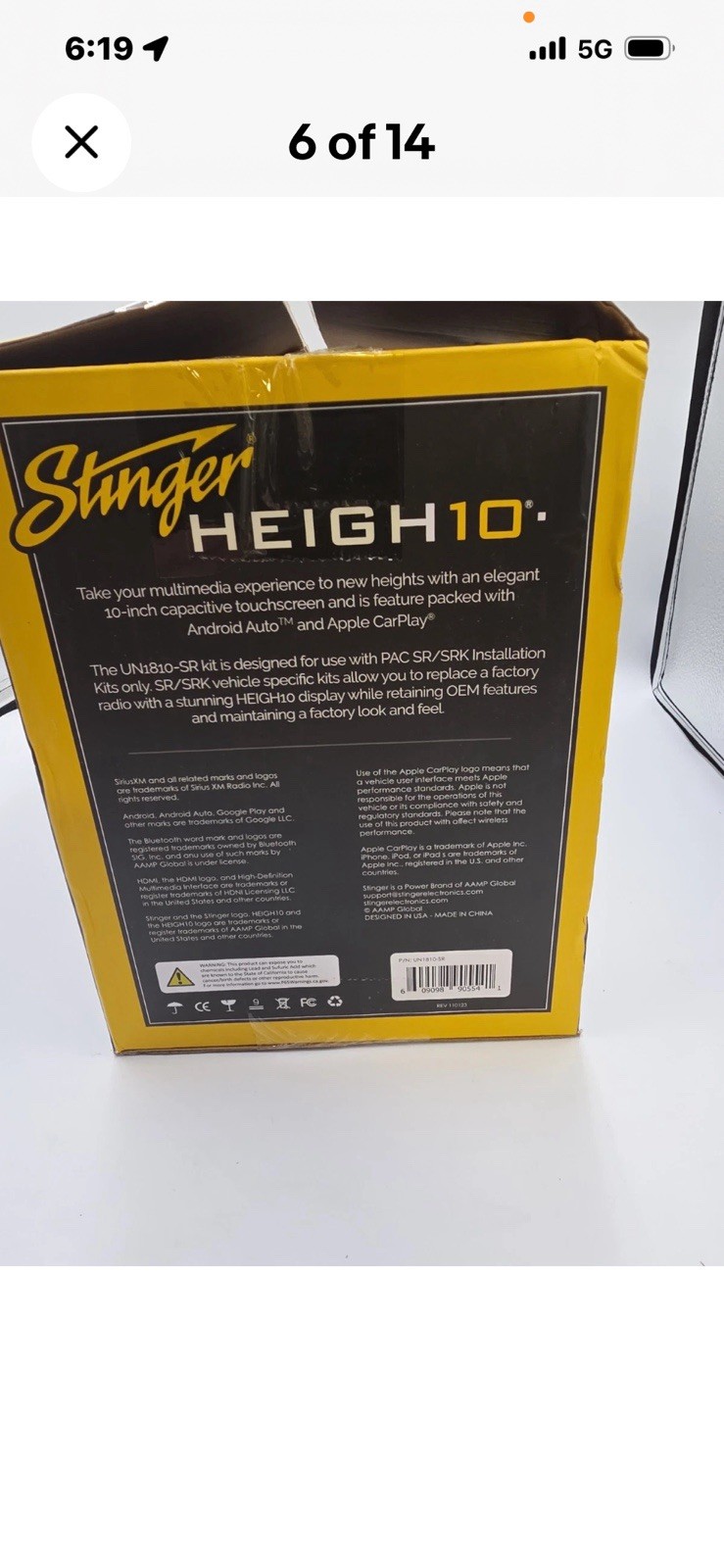 New Stinger Open Box Heigh10 Modular Multimedia Display System UN1810-SR