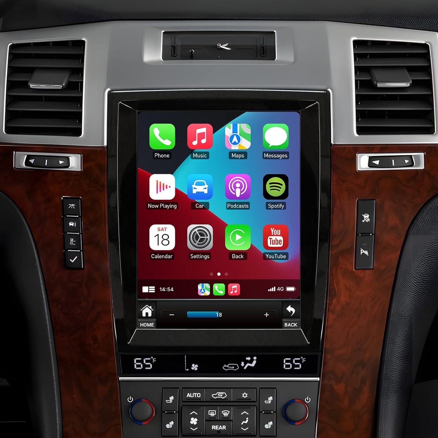Android 13 Carplay Car Stereo Radio GPS NAVI BT For Cadillac Escalade 2007-2014