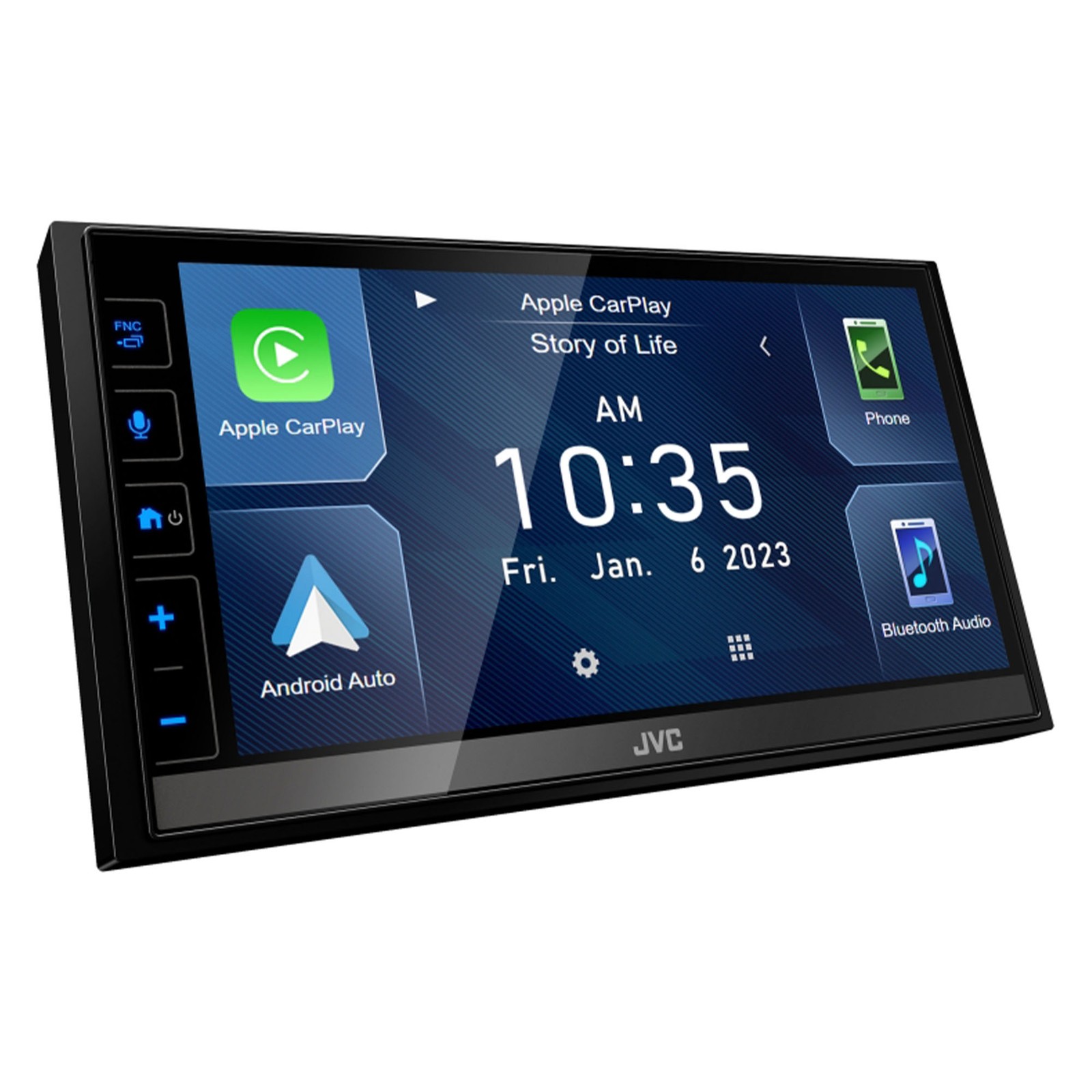 JVC KW-M785BW 6.8″ CarPlay/Android Auto Receiver, Bluetooth 4.2