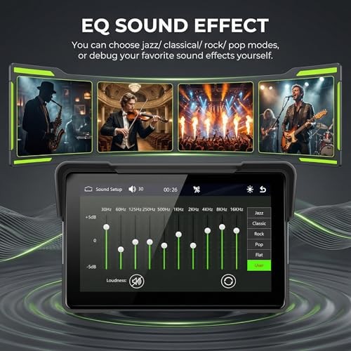 7 Inch Motorcycle Carplay Screen with Wireless 7 Inch Motorcycle Carplay EQ