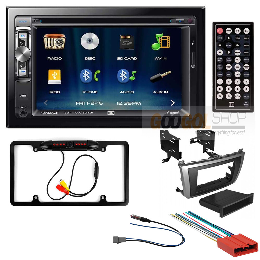 For MAZDA 6 2009-2013 XDVD276BT Bluetooth Car Stereo Double DIN Dash Kit & Cam