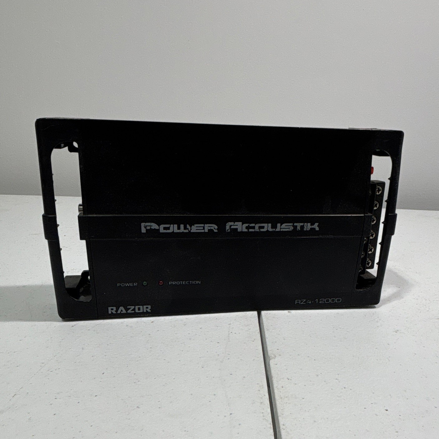 Power Acoustik Razor RZ4-1200D 1 DIN In-Dash Amplifier Head Unit w/ RCA Input