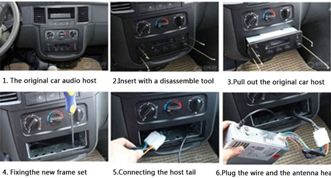 1 Din 12V Car Stereo Radio Built-in Bluetooth Speakers MP3 Player USB AUX SD FM