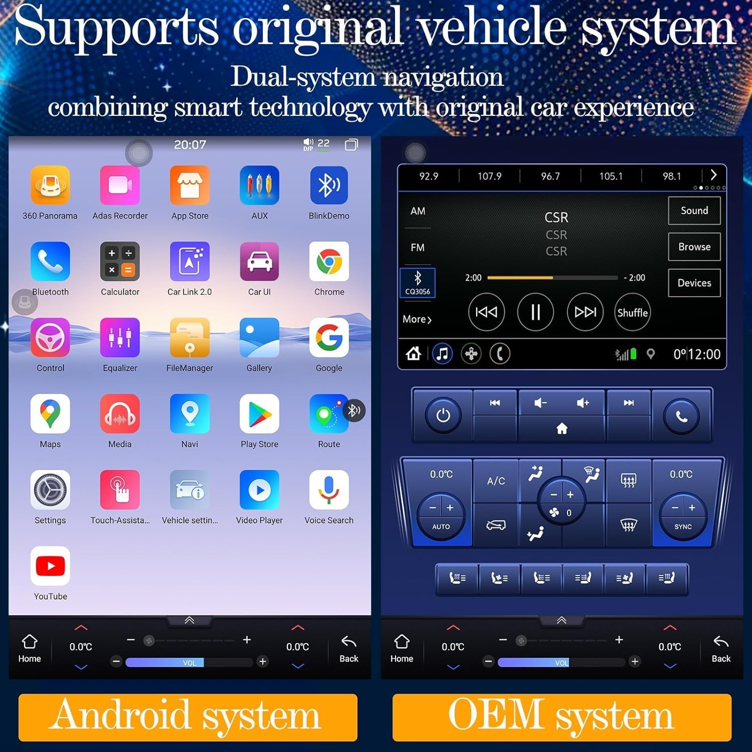 For Chevrolet Silverado GMC Sierra Android 14 Car Radio Stereo GPS Navi Carplay