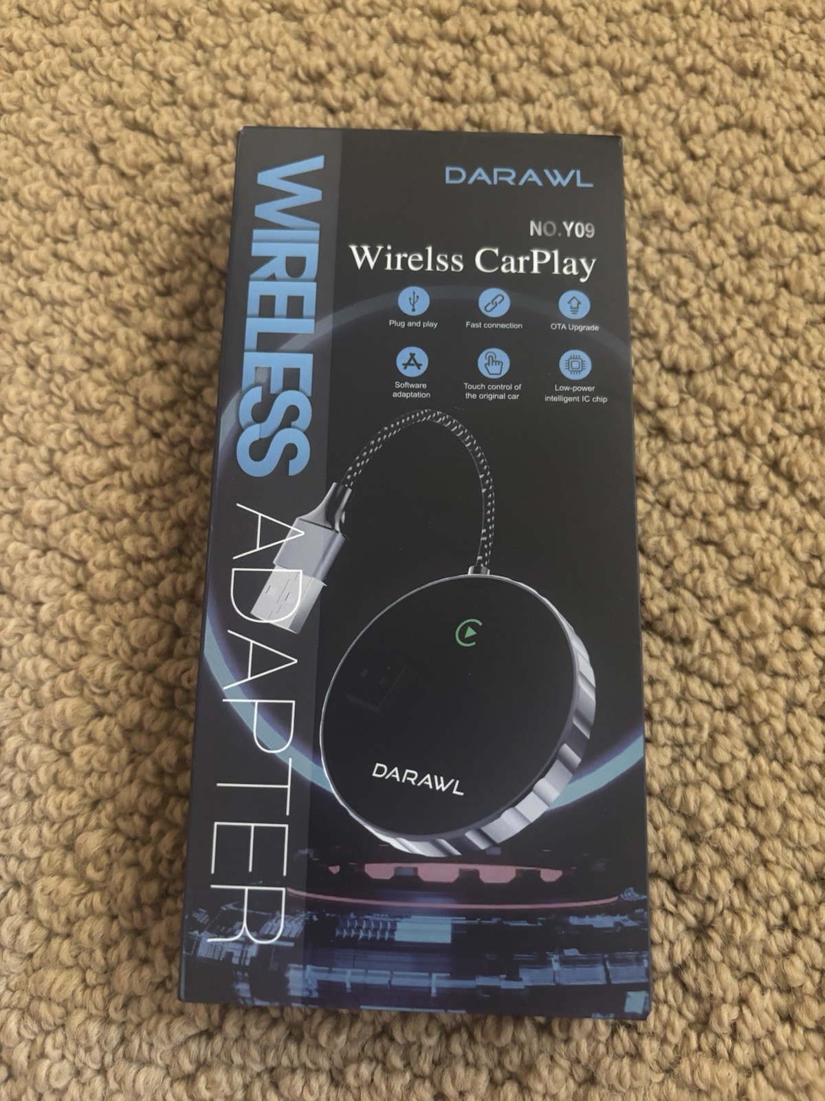 Darawl wireless CarPlay, plug and play, wireless adapter