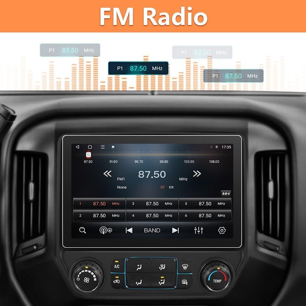 AWESAFE 11.5 inch Touch Screen Car Radio Stereo for Chevy Silverado GMC 3776-2