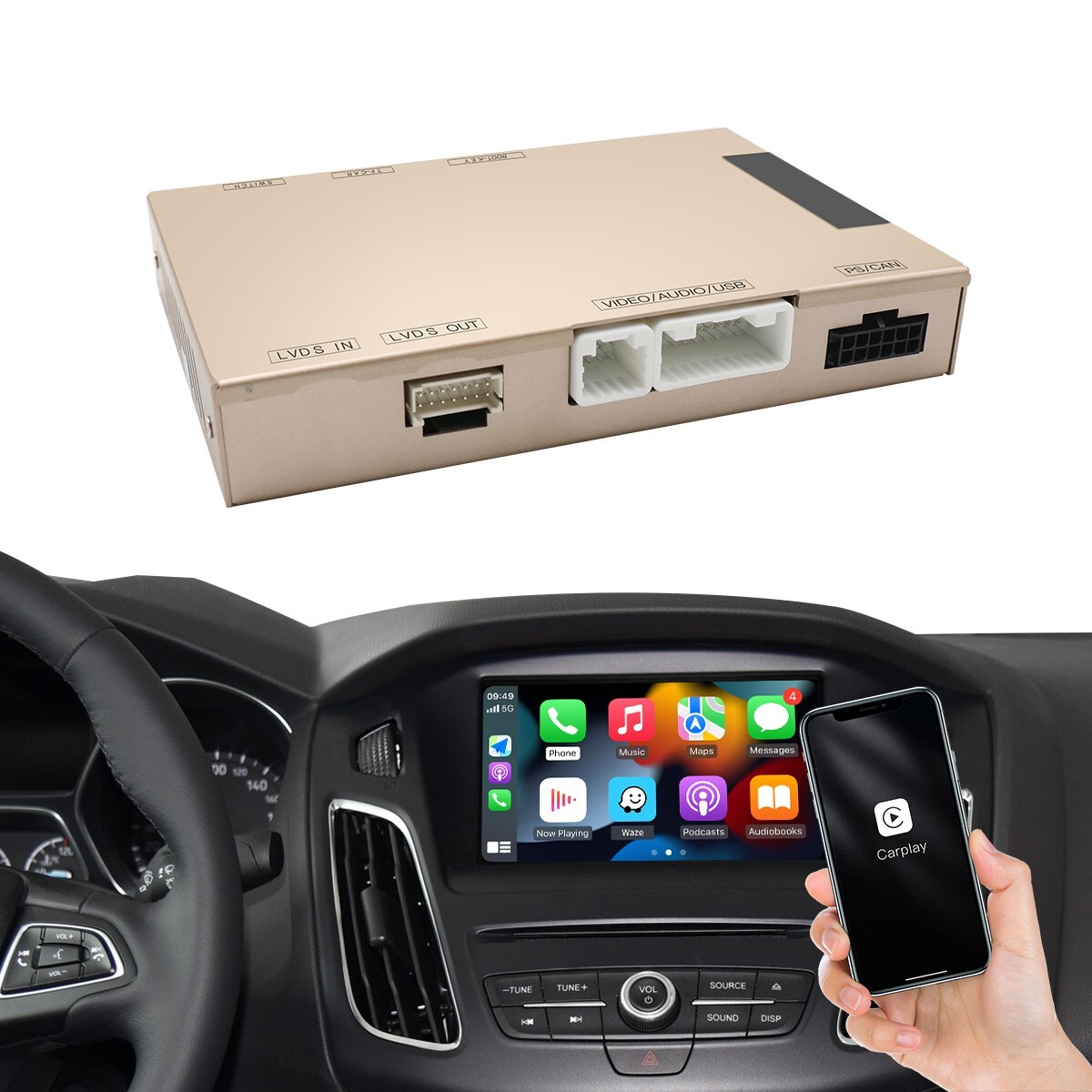 Wireless Carplay Android Auto for Ford Sync2 Fiesta C-max F-150 Fusion Taurus