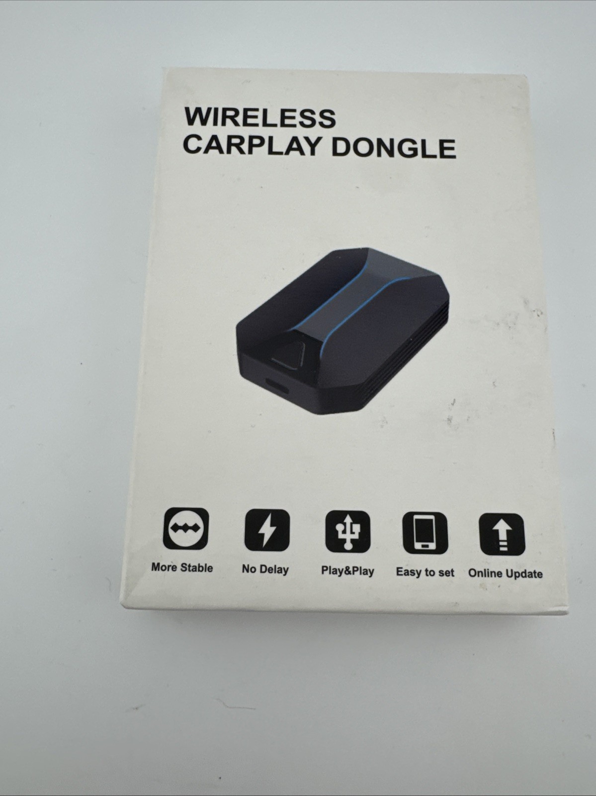 Wireless CarPlay Adapter for Cars 2015+ Compatible w/ iPhone USB – Open Box