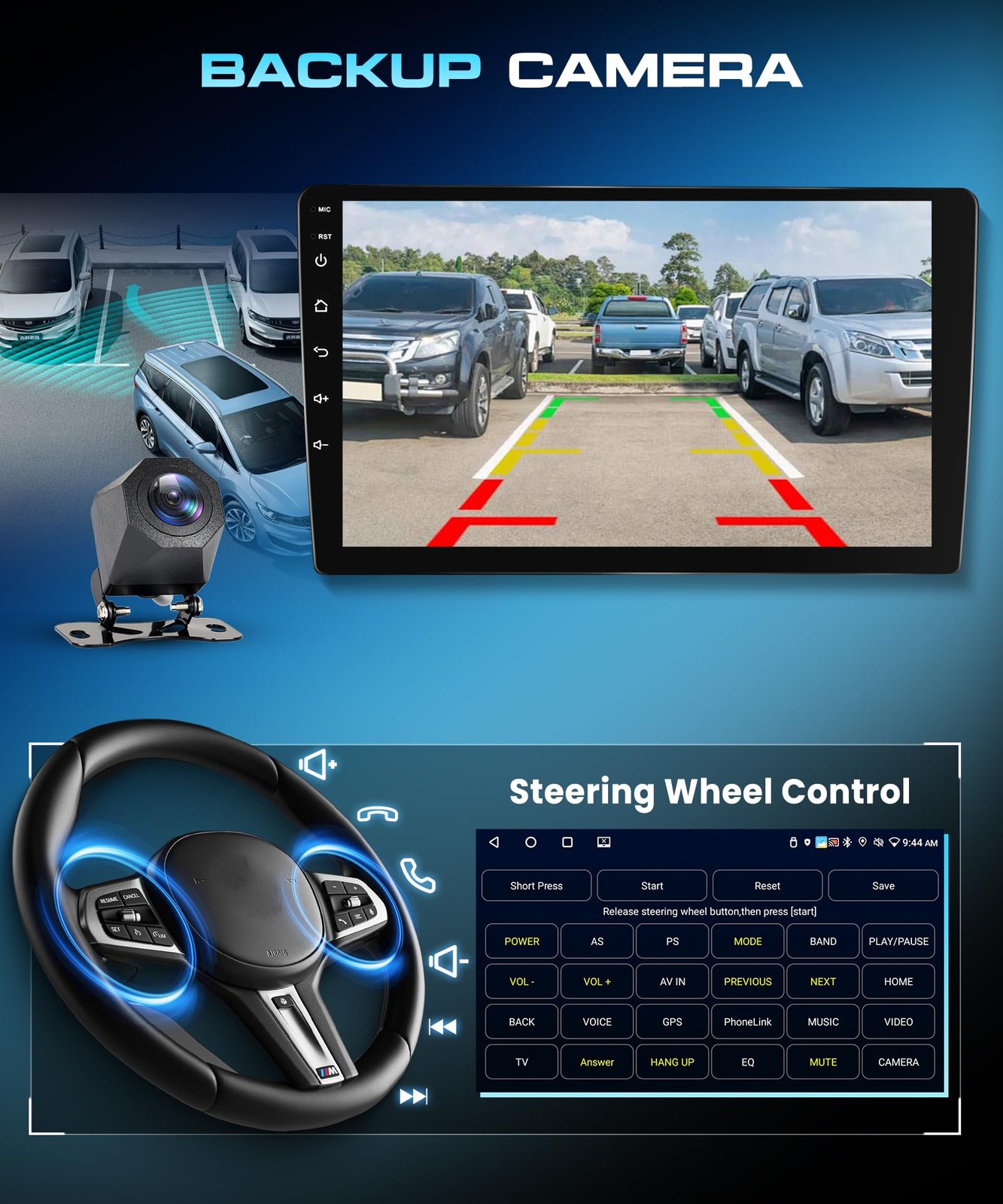 Podofo 9 Inch 5G Wifi Car Stereo For Honda Crv 2002-2006 Radio Android 15
