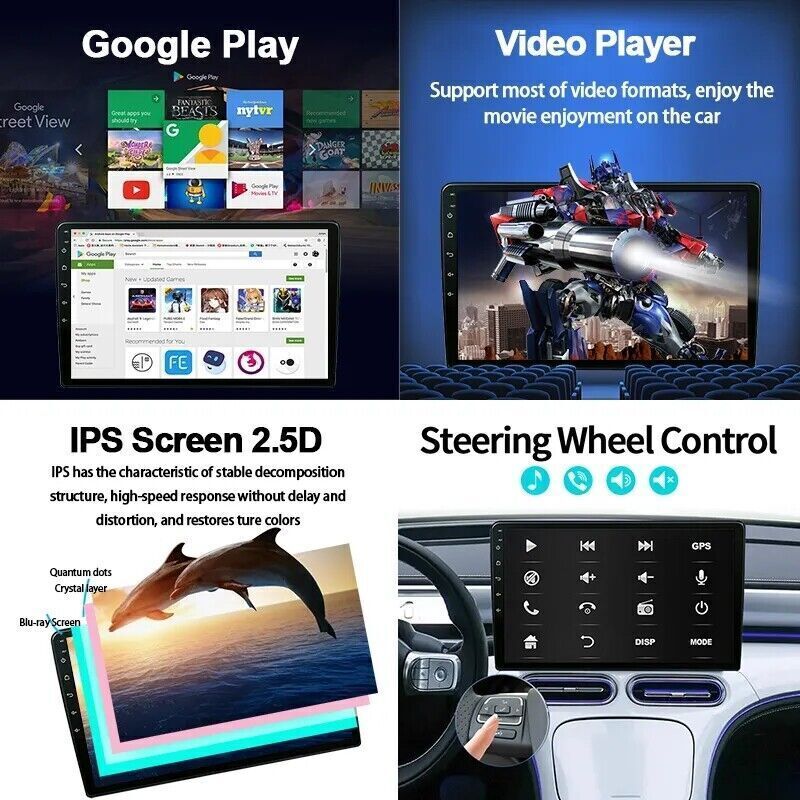 Carplay For Honda Accord 2003-07 10″ Android 15 Stereo Car Radio GPS Headunit FM