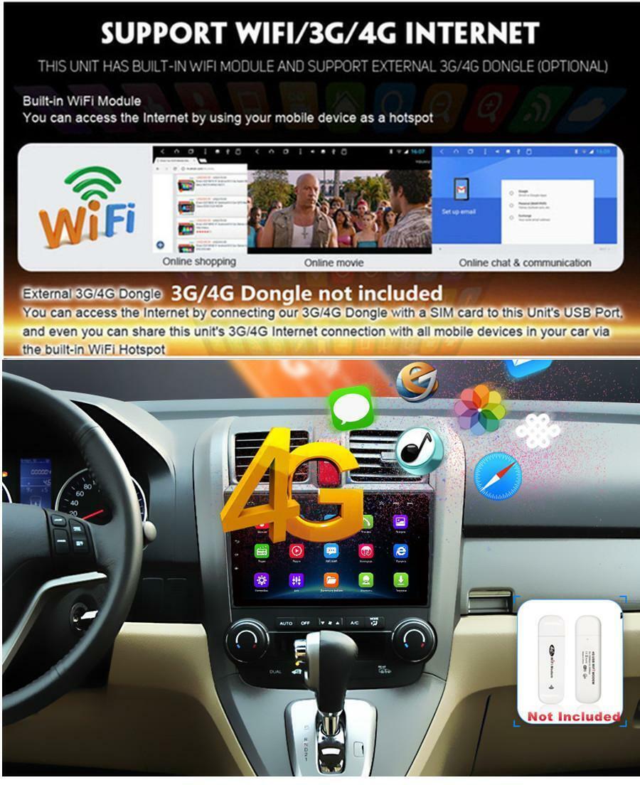 9” 4-Core 1GB＋16GB Android 9.1 Car Stereo Radio GPS Player For Honda CRV 06-11