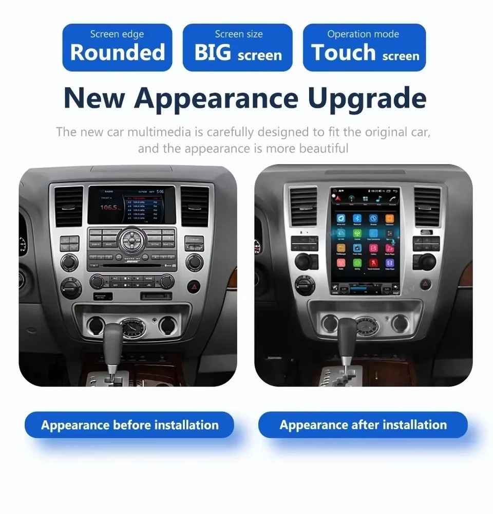 12.1” For Nissan Armada 2008-2010 Car Radio GPS Navigation Auto Carplay Upgrade