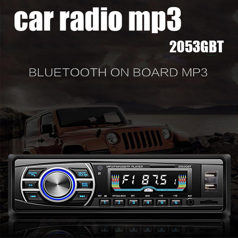 Single 1 Din Car Stereo Radio Audio Unit Bluetooth Car MP3 Player FM/USB/AUX/TF