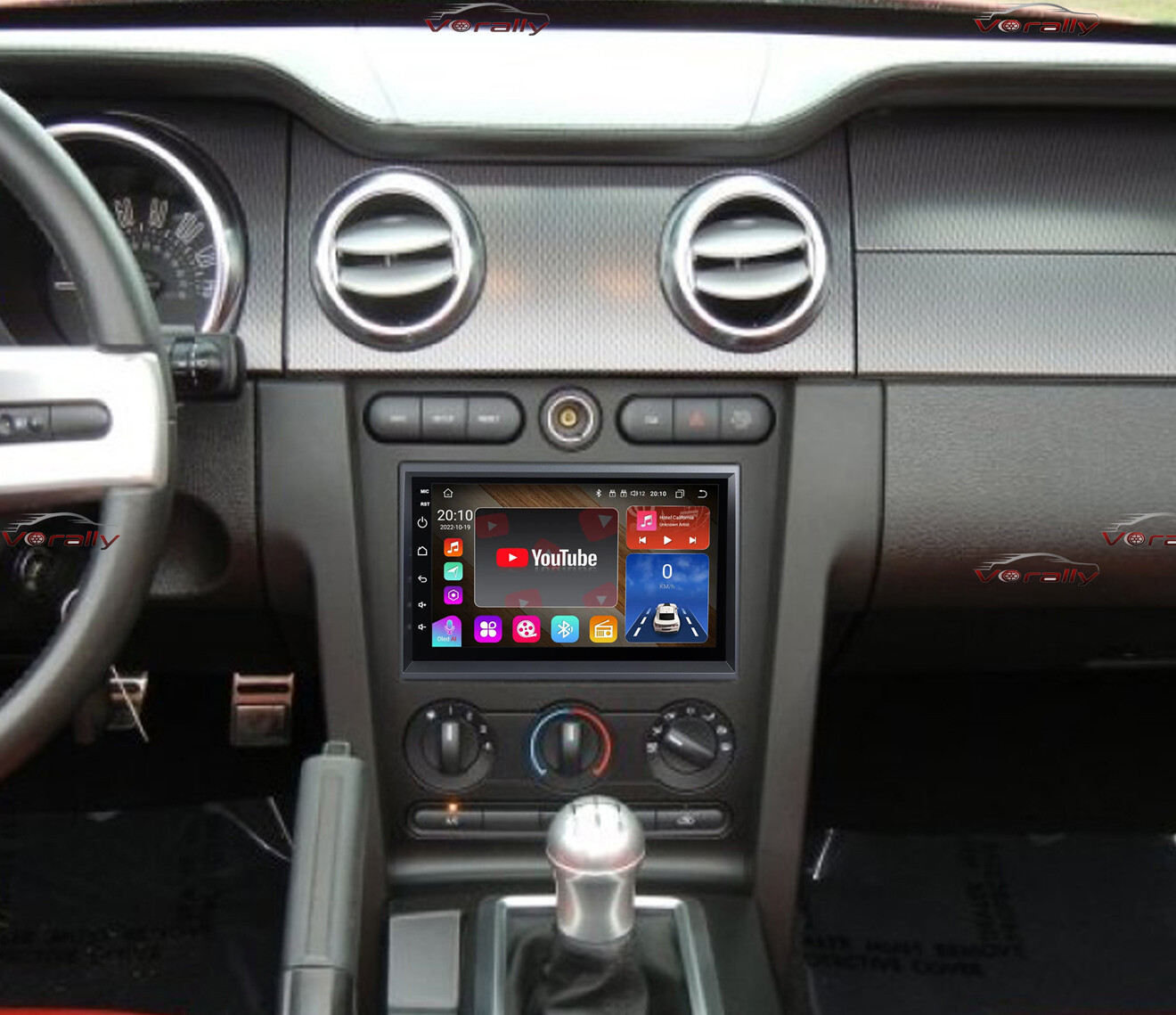 for Ford Mustang 2005-2009 Radio , 4+64G Android 13 , Apple CarPlay Android Auto