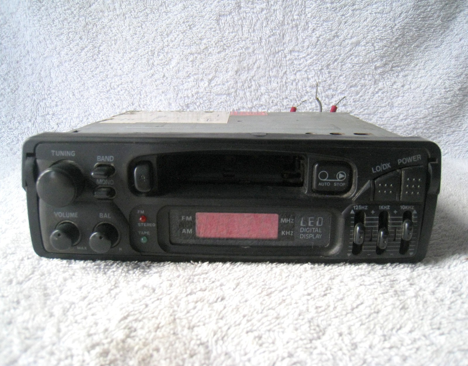 Vintage Unbranded Car Radio Cassette Stereo Deck (1980s)