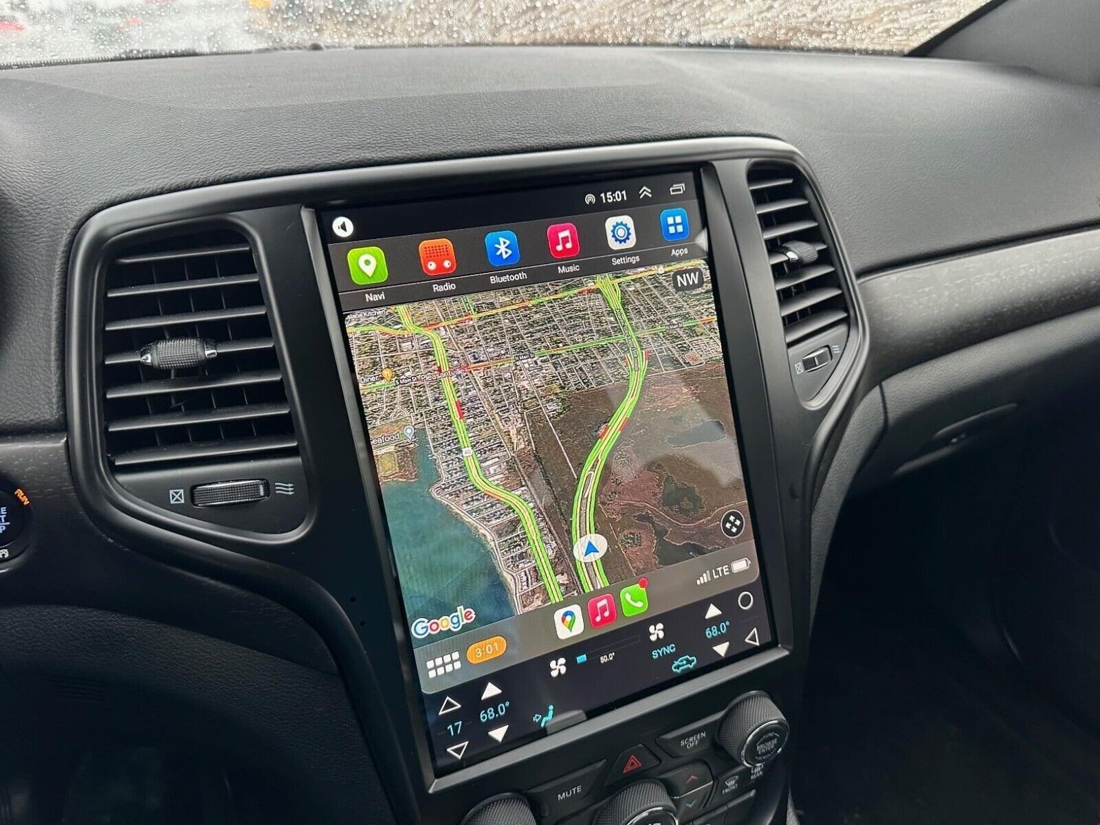 12.1″ HD Car Radio GPS Navigation Android WIFI For Jeep Grand Cherokee 2014-2020