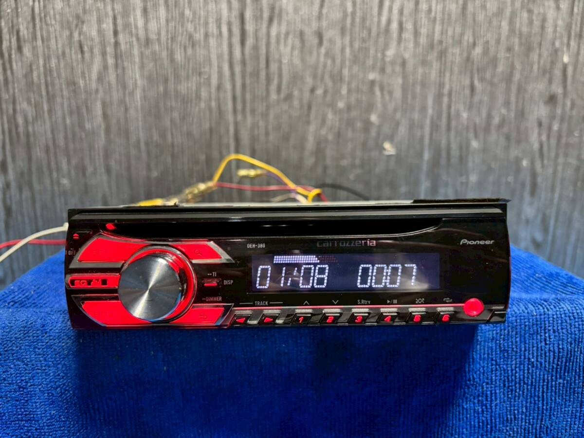 Pioneer Carrozzeria DEH-380 Front AUX CD Deck 1DIN Excellent JAPAN