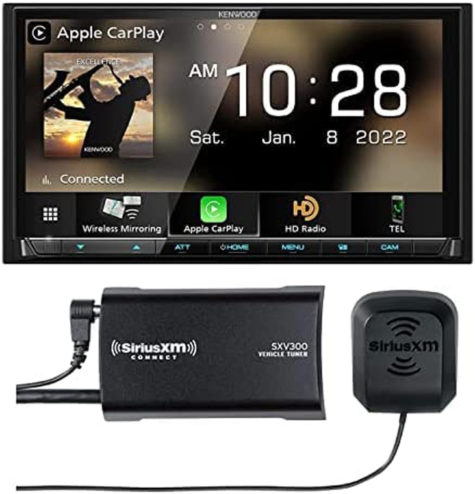KENWOOD DMX958XR Digital Multimedia Receiver + SiriusXM SXV300V1 Tuner