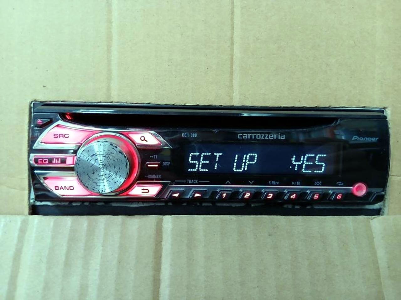 carrozzeria DEH-380 Car Stereo Receiver For Parts Not Working AUX CD