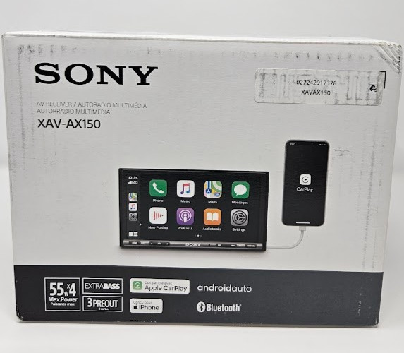 Sony XAV-AX150 6.95″ Apple CarPlay Android Auto Bluetooth Car Stereo w/ Harness