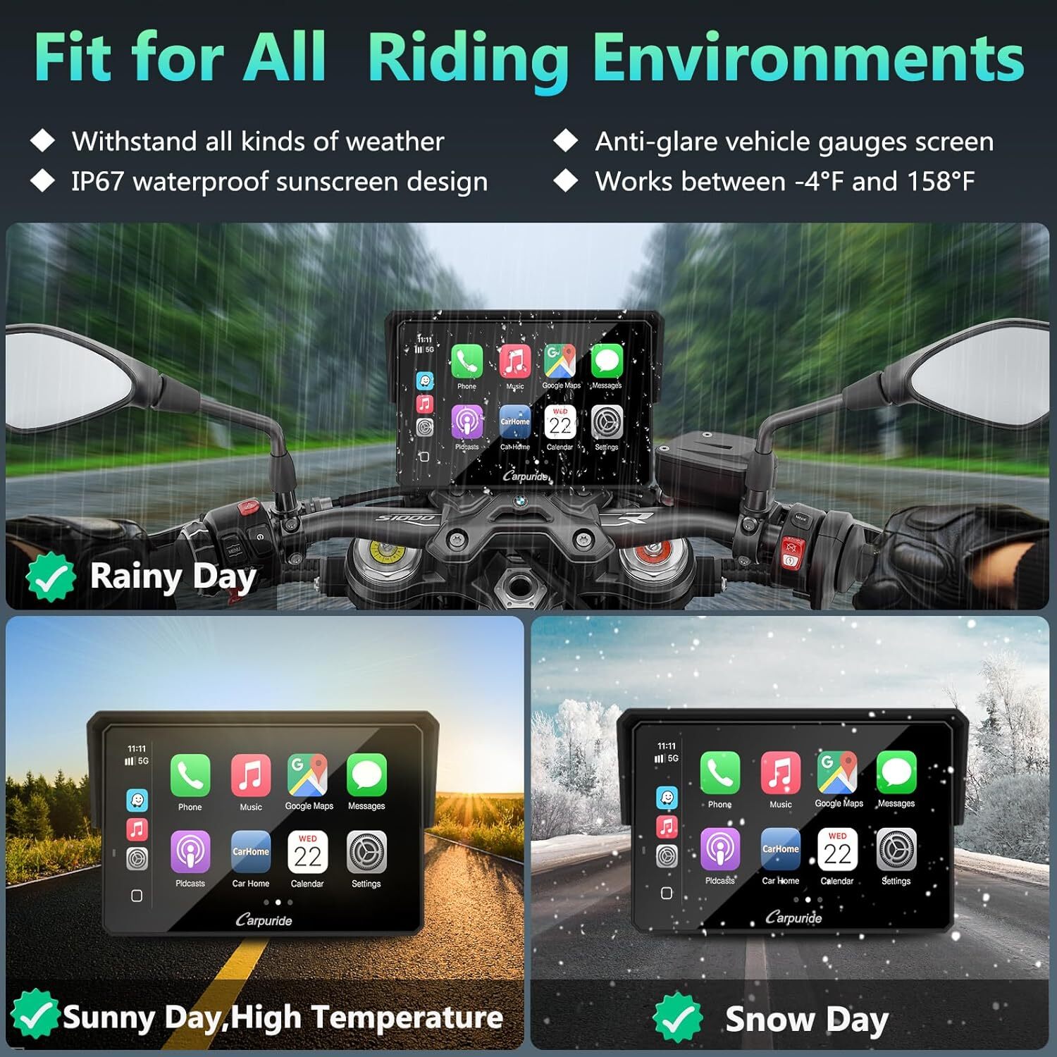 Carpuride W502BS Pro Carplay Android Auto BMW Motor Transmission Controlle TPMS
