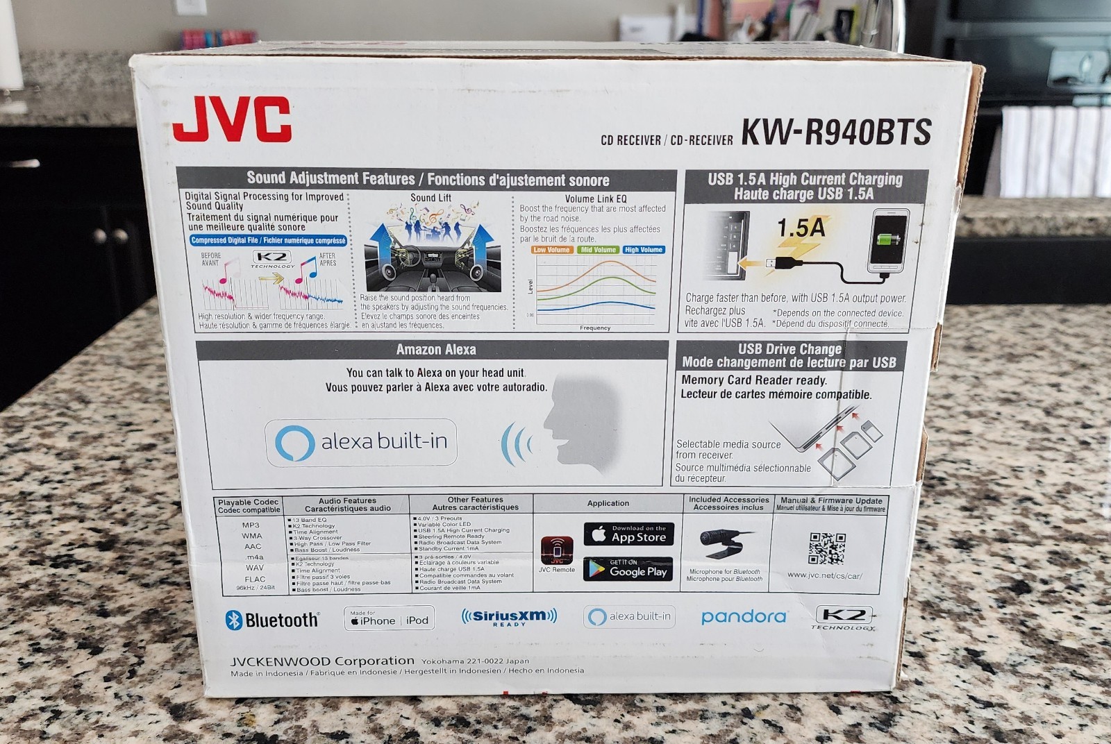 JVC KW-R940BTS 2-Din CD Receiver featuring Bluetooth / USB / SiriusXM / Amazo…