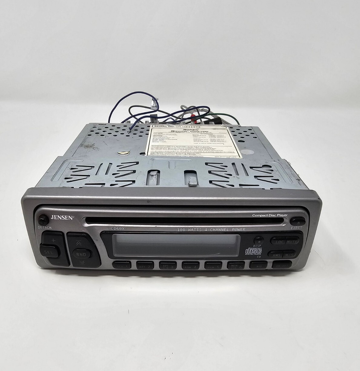 Jensen CD60X Car CD Stereo 100 watt 4 Channel