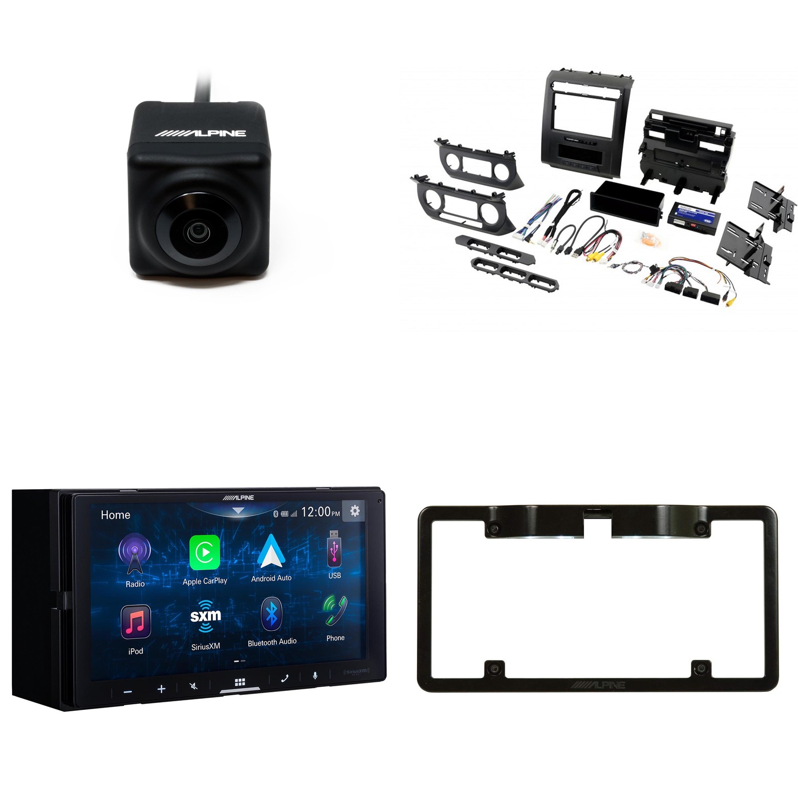 Alpine iLX-W670-S 7-Inch Receiver + PAC RPK4-FD2101 2015+ Ford Truck W/8″ Kit…