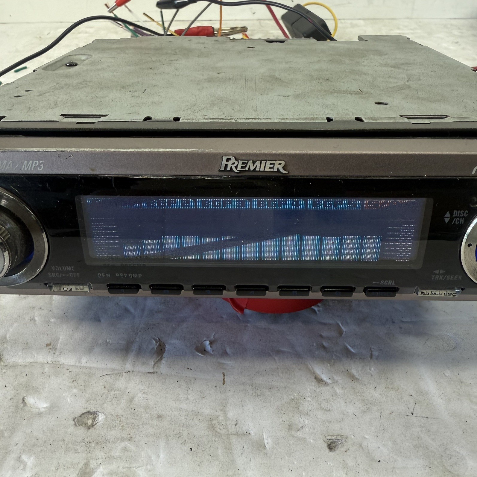 (FOR PARTS) Pioneer Premier DEH-P860MP Old School Stereo OEL DOLPHIN GRAPHICS!