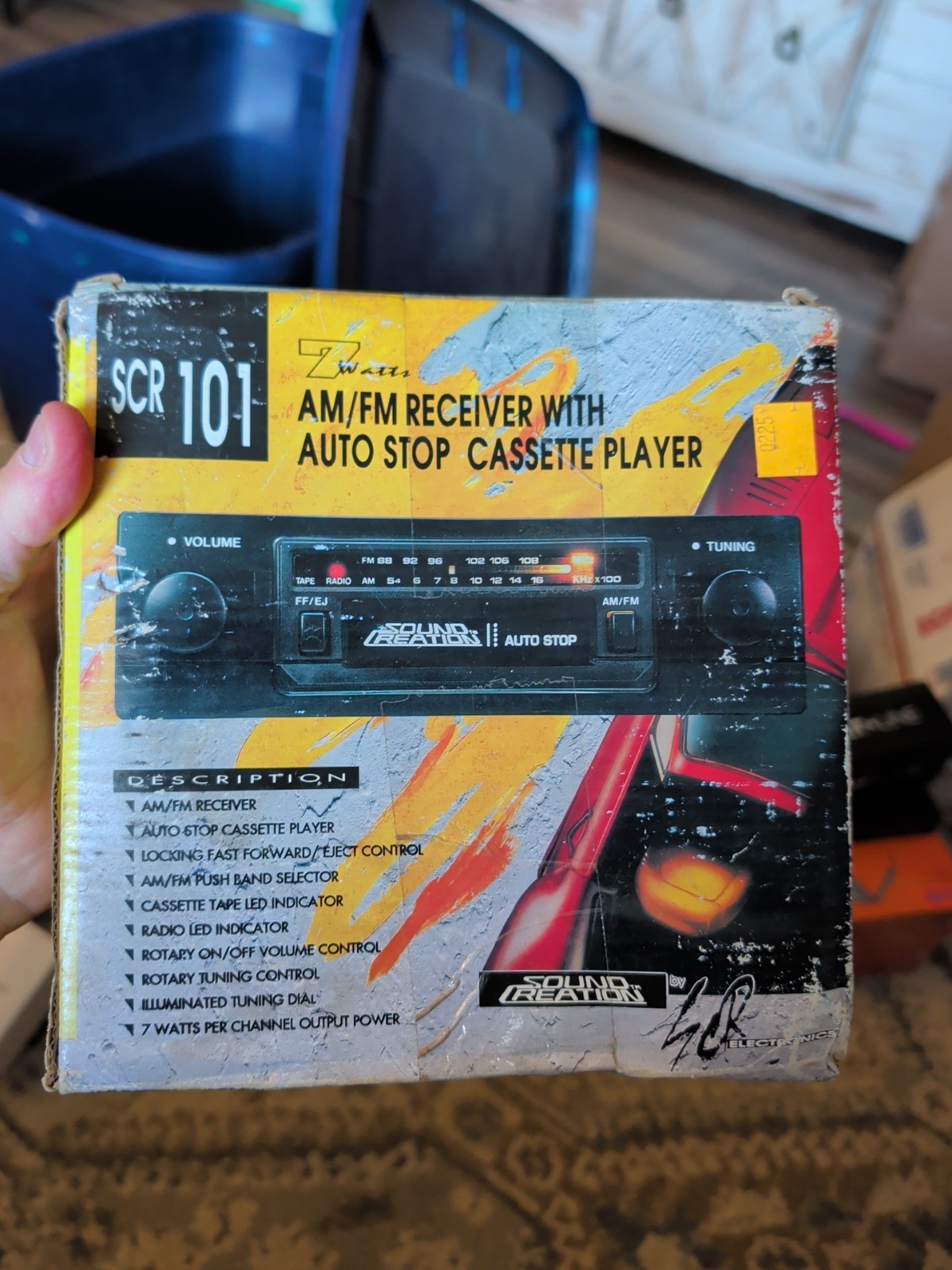 Rare Sound Creation STEREO CASSETTE VINTAGE 2 KNOB Scr 101 Sealed OLD SCHOOL!