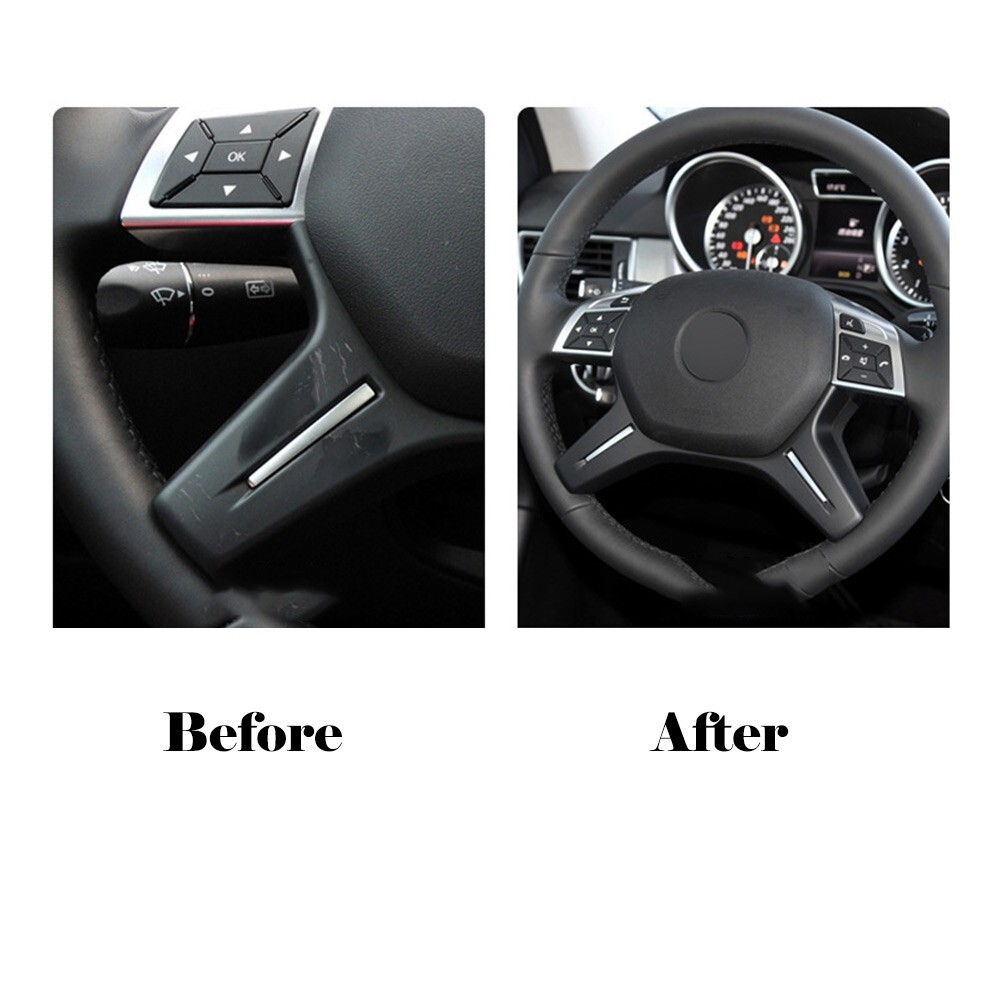 For Mercedes ML GL GLS W166 W204 W212 Car Steering Wheel Center-Bezel Cover Trim
