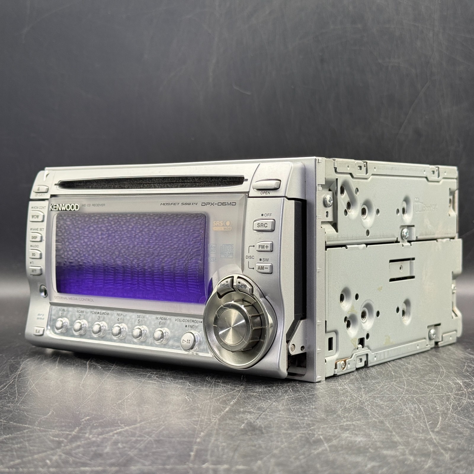 KENWOOD DPX-06MD 2DIN Car Audio CD MD Player JDM Added Bluetooth Tested In Stock