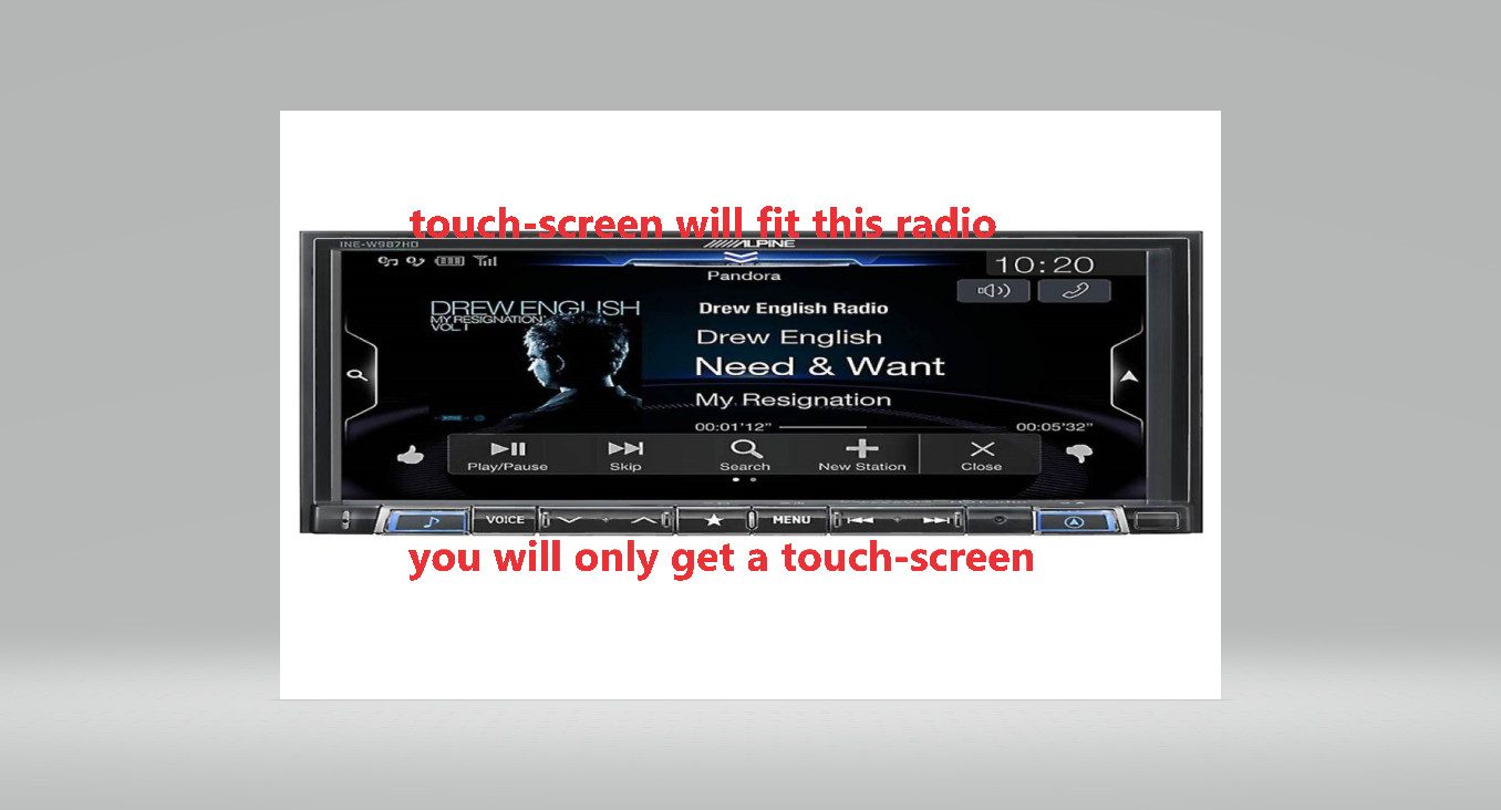 ALPINE Navigation RADIO 7″ REPLACEMENT Digitizer TOUCH-SCREEN GLASS ILX-207