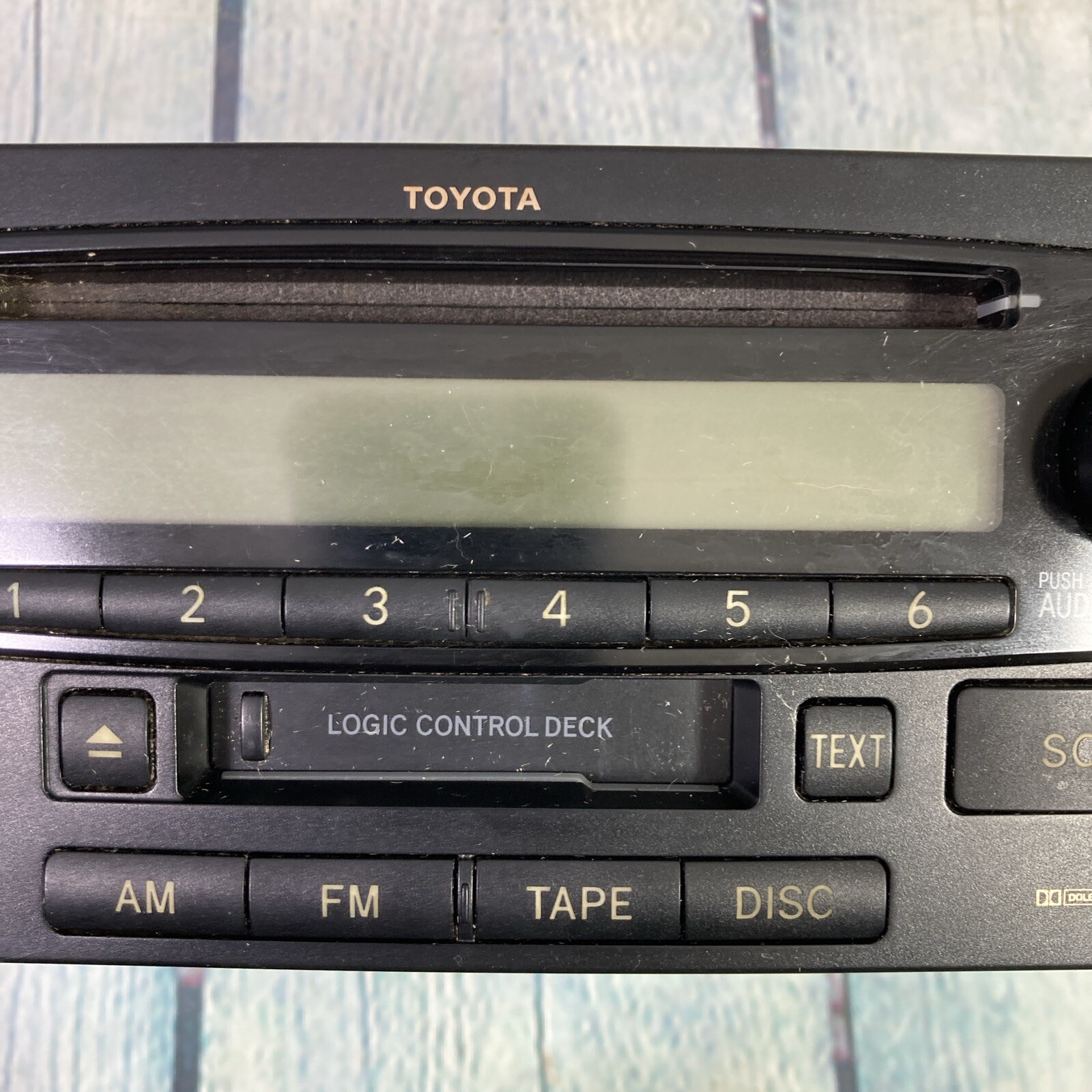 Toyota AM FM Radio CD Cassette Player 86120-52241 OEM Untested for Parts Repairs
