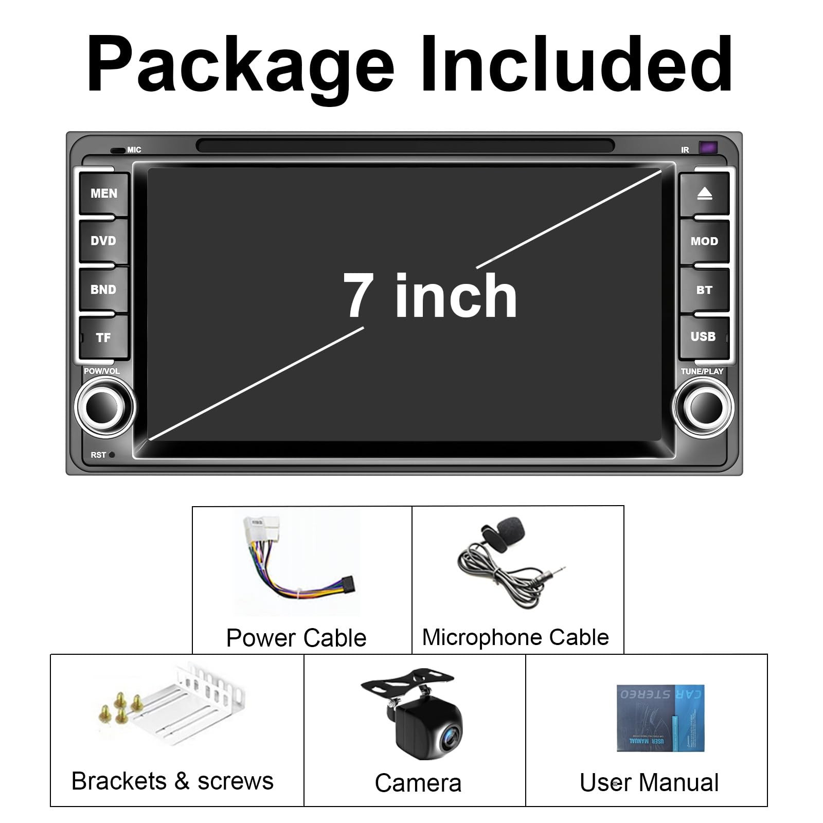 Plug & Play Car Radio CD/DVD for Toyota 4Runner, Tundra, Sequoia 2003-2009