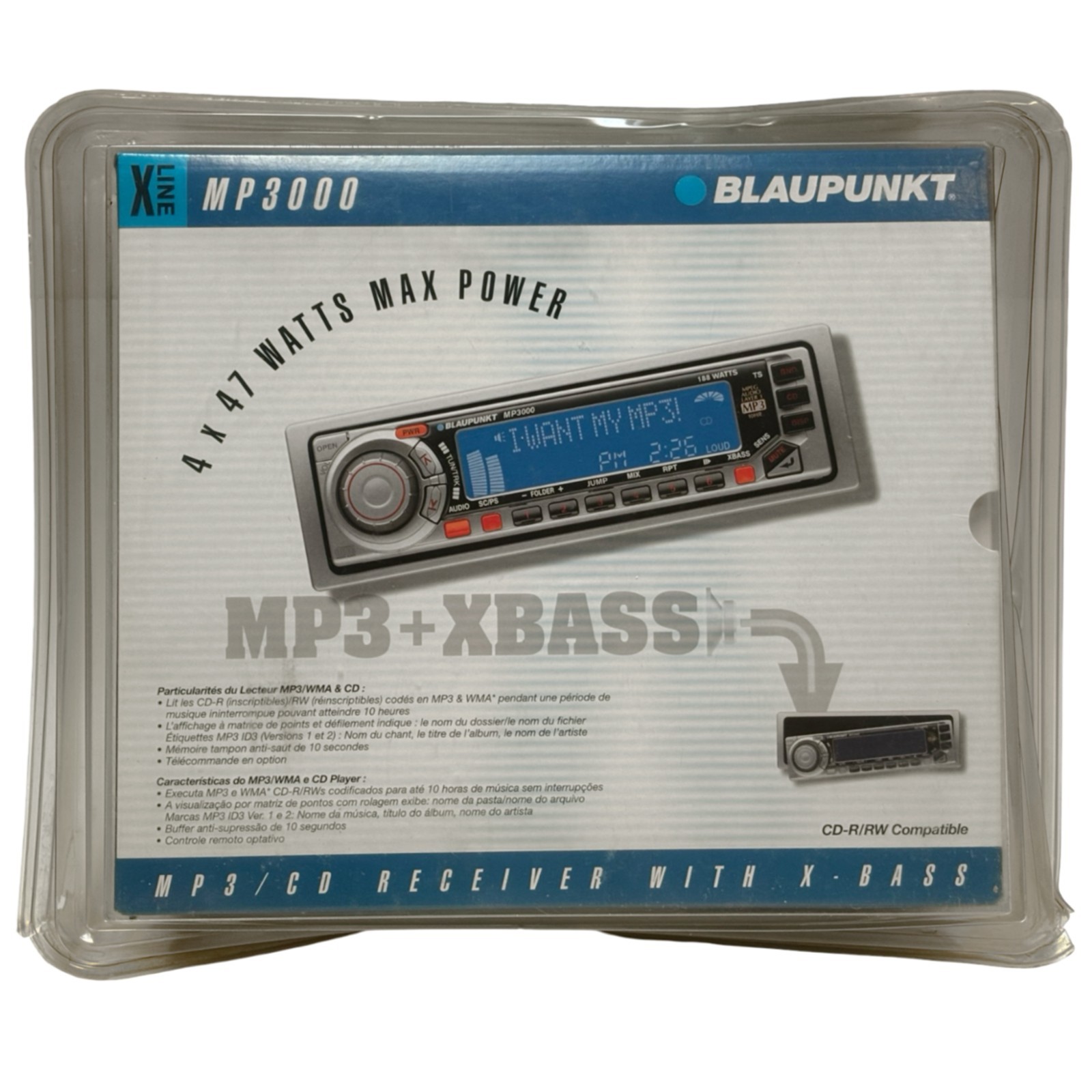 NEW Vintage Blaupunkt MP3000 CD/MP3 Receiver w/ X-Bass CD-R RW NEW SEALED