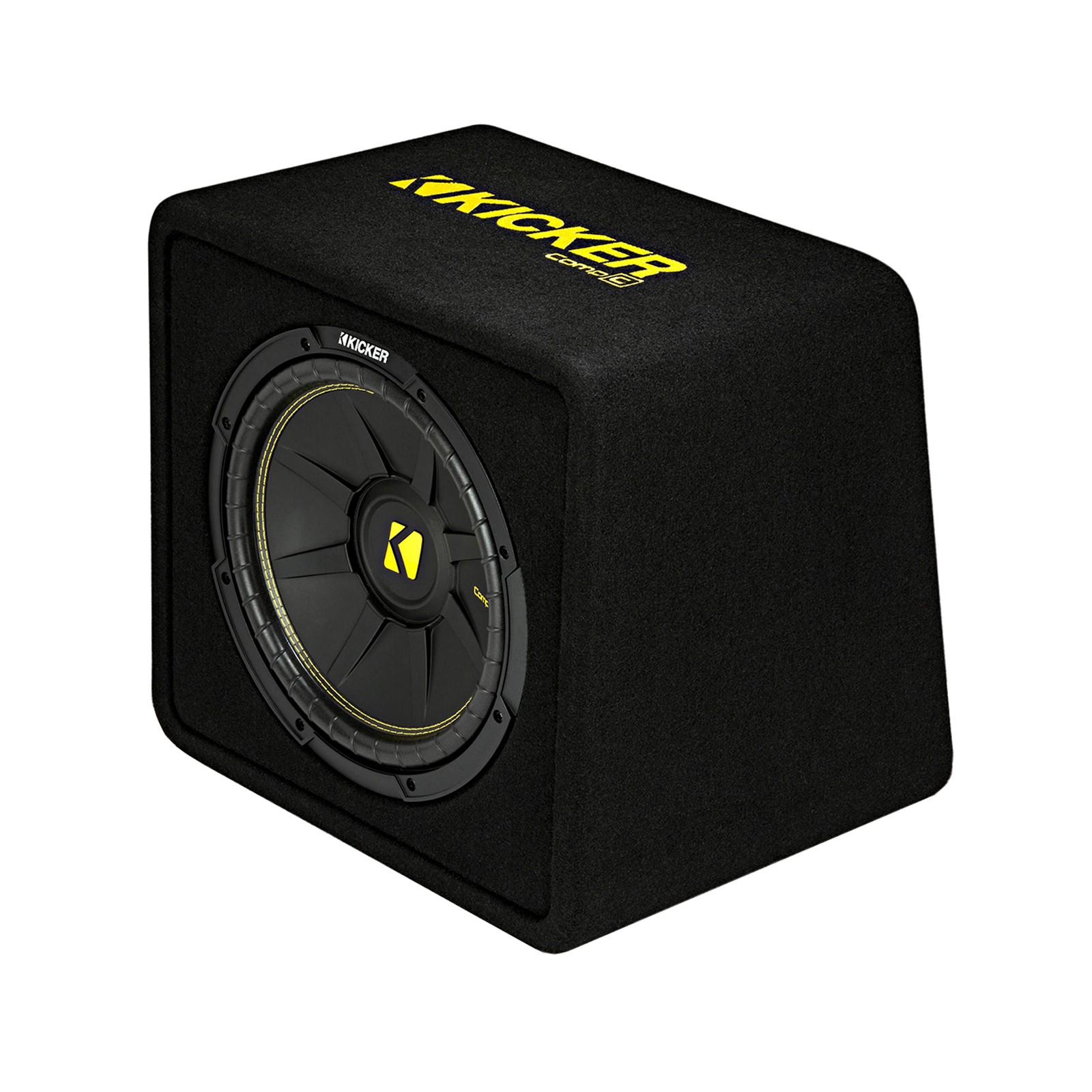 1 Pair (Qty 2) of Kicker 12″ 600 Watt Car Subwoofer Enclosure, Bass Knob w/ Wire