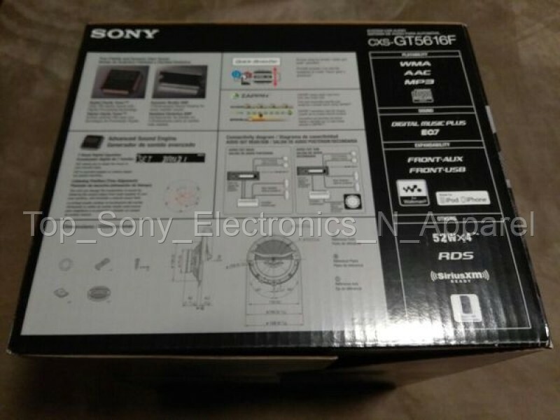 Sony CXS-GT5616F CD Player In Dash Receiver and Speakers Bundle
