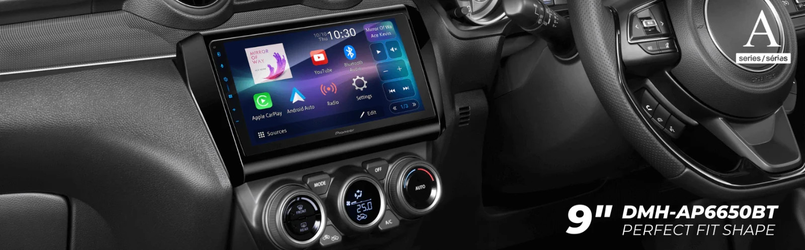 Pioneer DMH-AP6650BT 9″ Wireless Android Auto Apple Car Play Worldwide shipping