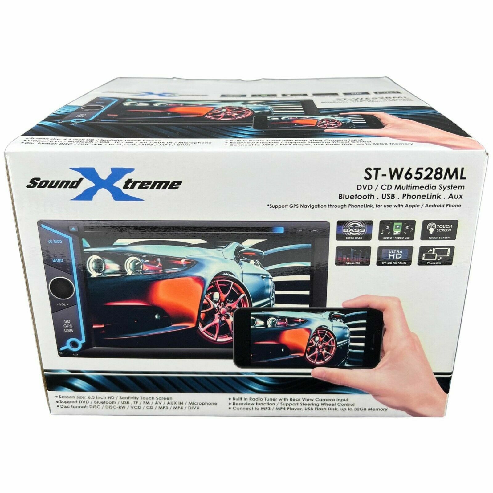 200W 6.2″ MirrorLink For Android & IOS Car Receiver+ 4x Blaupunkt 6.5″ Speakers