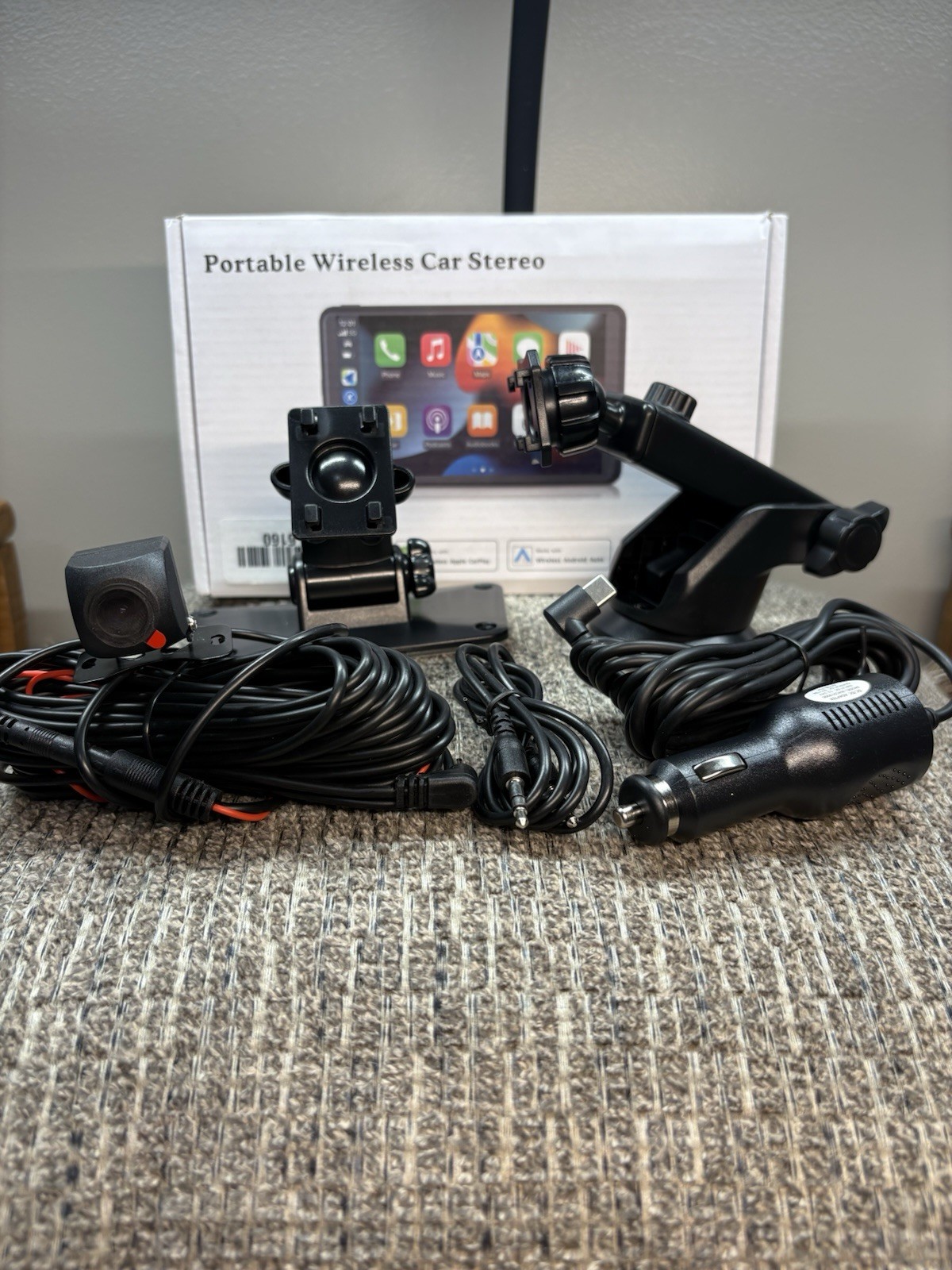 🚗 7” Wireless CarPlay & Android Auto Screen w/Backup Camera + Easy Install